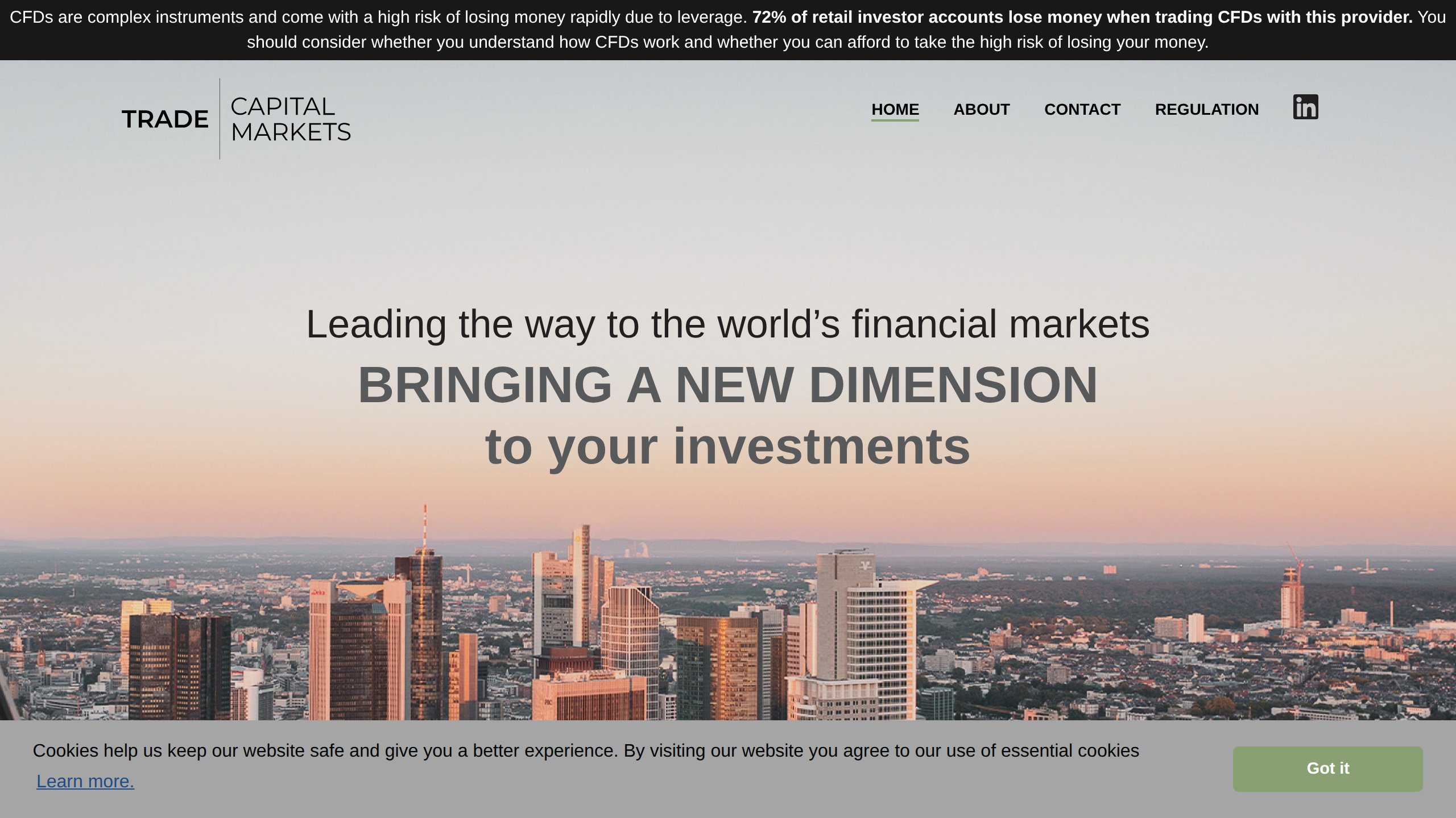 Sito ufficiale Trade Capital Markets